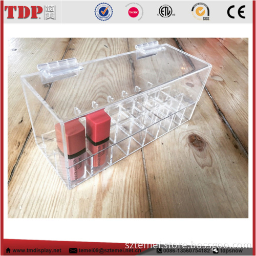 clear acrylic makeup storage lipstick holder makeup organizer with lid